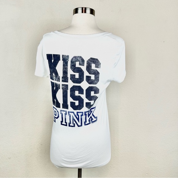 Pink Victoria Secret Dallas Cowboys White V-Neck Top - Picture 4 of 7